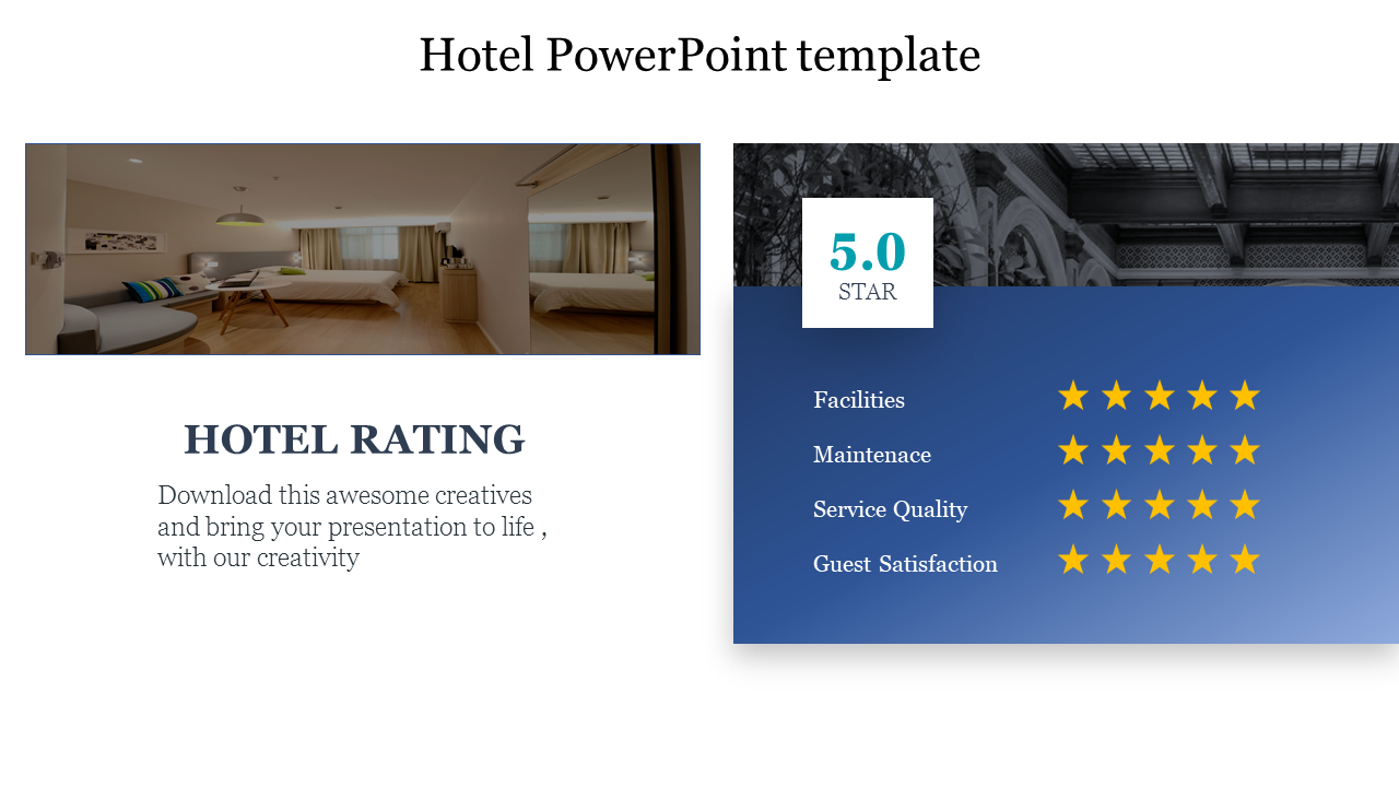Free - Effective Hotel PowerPoint Template PPT Slide Design